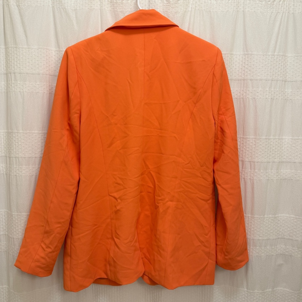 Vici Blazer Jacket Orange Womens XL Button Bold Vibrant Neon - Picture 4 of 4